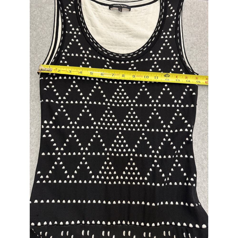 Nannette  Lepore Black and White Dazzling Diamond Dress - size Small - Picture 7 of 11